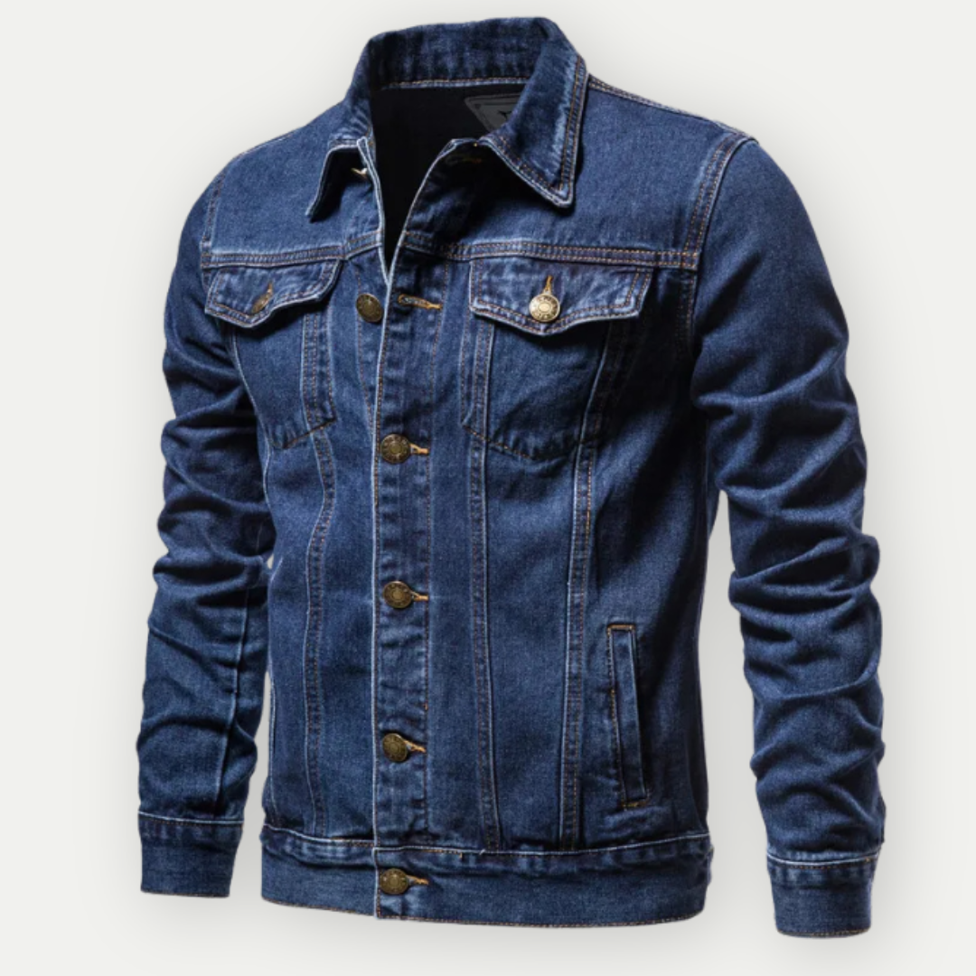 Men's Vintage Wash Denim Trucker Jacket