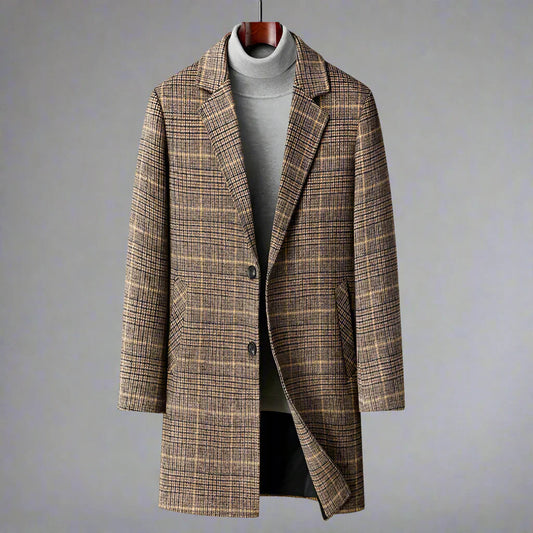 Men's Wool Overcoat - Timeless Sophistication