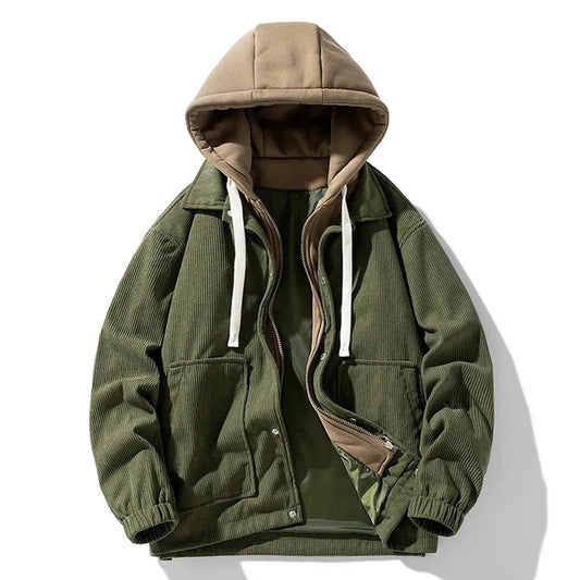 David "Ulises" Corduroy Hoodie - Artisan Crafted Jacket