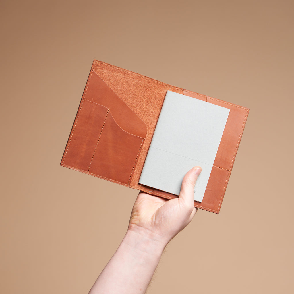 Luxivos Executive Leather Portfolio | Refillable & Handcrafted