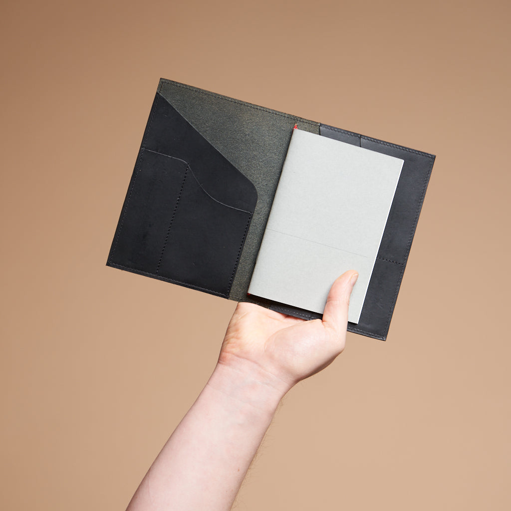 Luxivos Executive Leather Portfolio | Refillable & Handcrafted