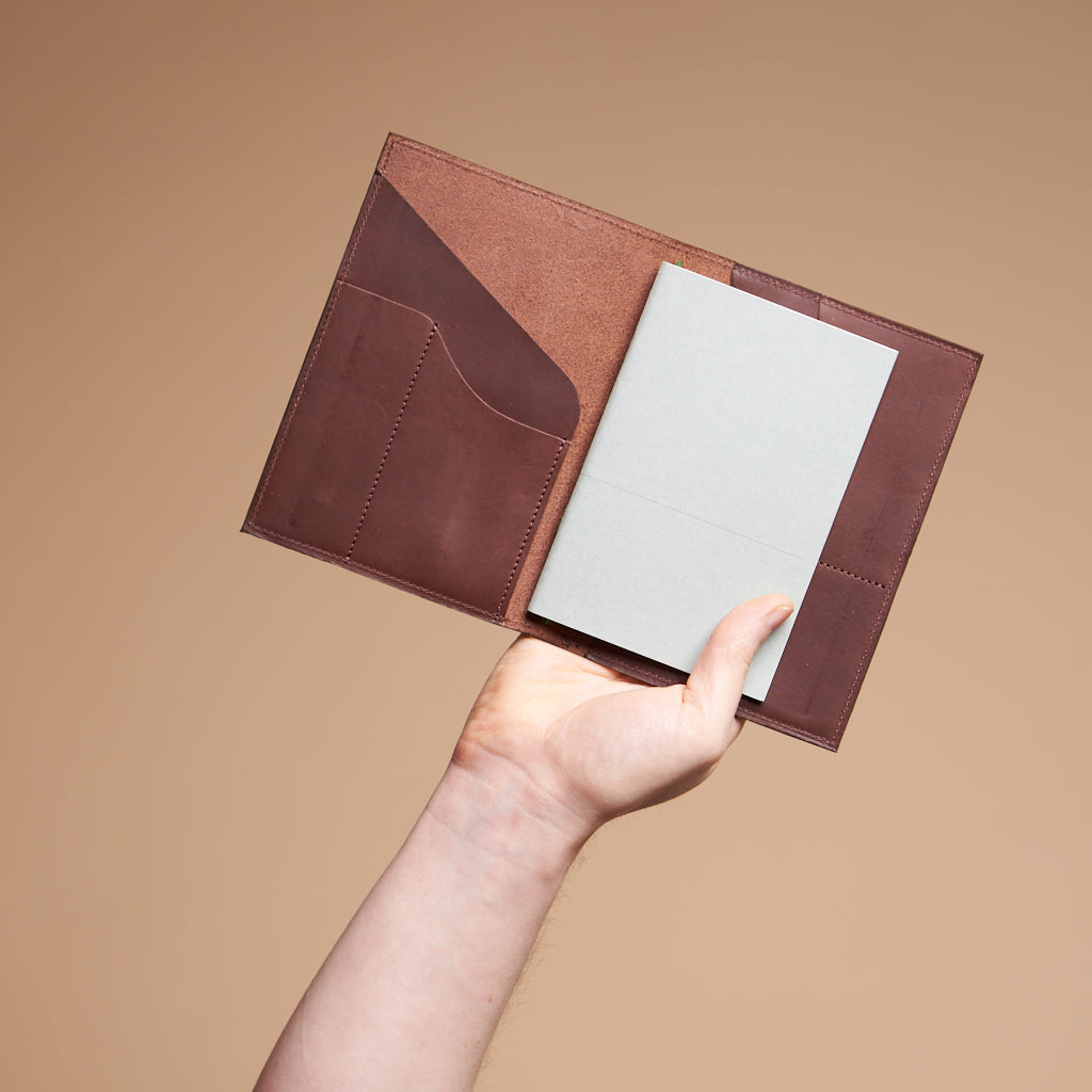 Luxivos Executive Leather Portfolio | Refillable & Handcrafted
